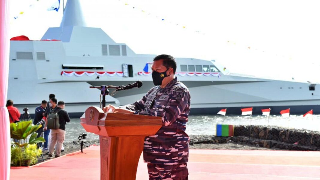 Kasal Luncurkan Kri Golok Buatan Indonesia Bakal Jaga Natuna Dan