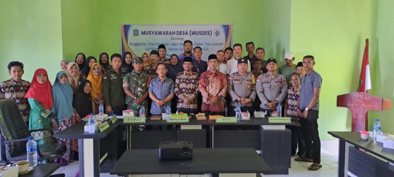 Praka Indra Lesmana Hadiri Musdes Apbdes Perubahan Desa Tiangau