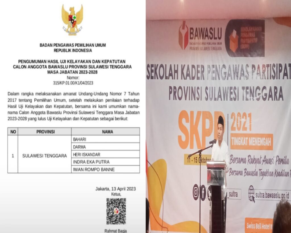 5 Anggota Bawaslu Sultra Resmi Diumumkan, Satu Incumbent Kembali ...